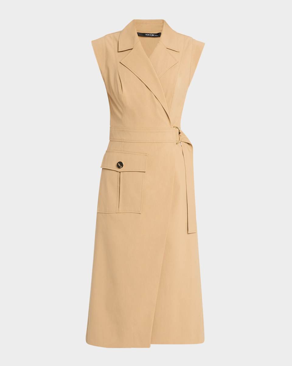 Silvia Safari Wrap Midi Dress